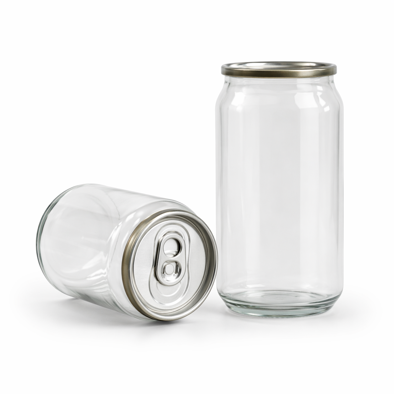 330ML Short Clear PET Cans with Pull Tab lids (Carton of 200)