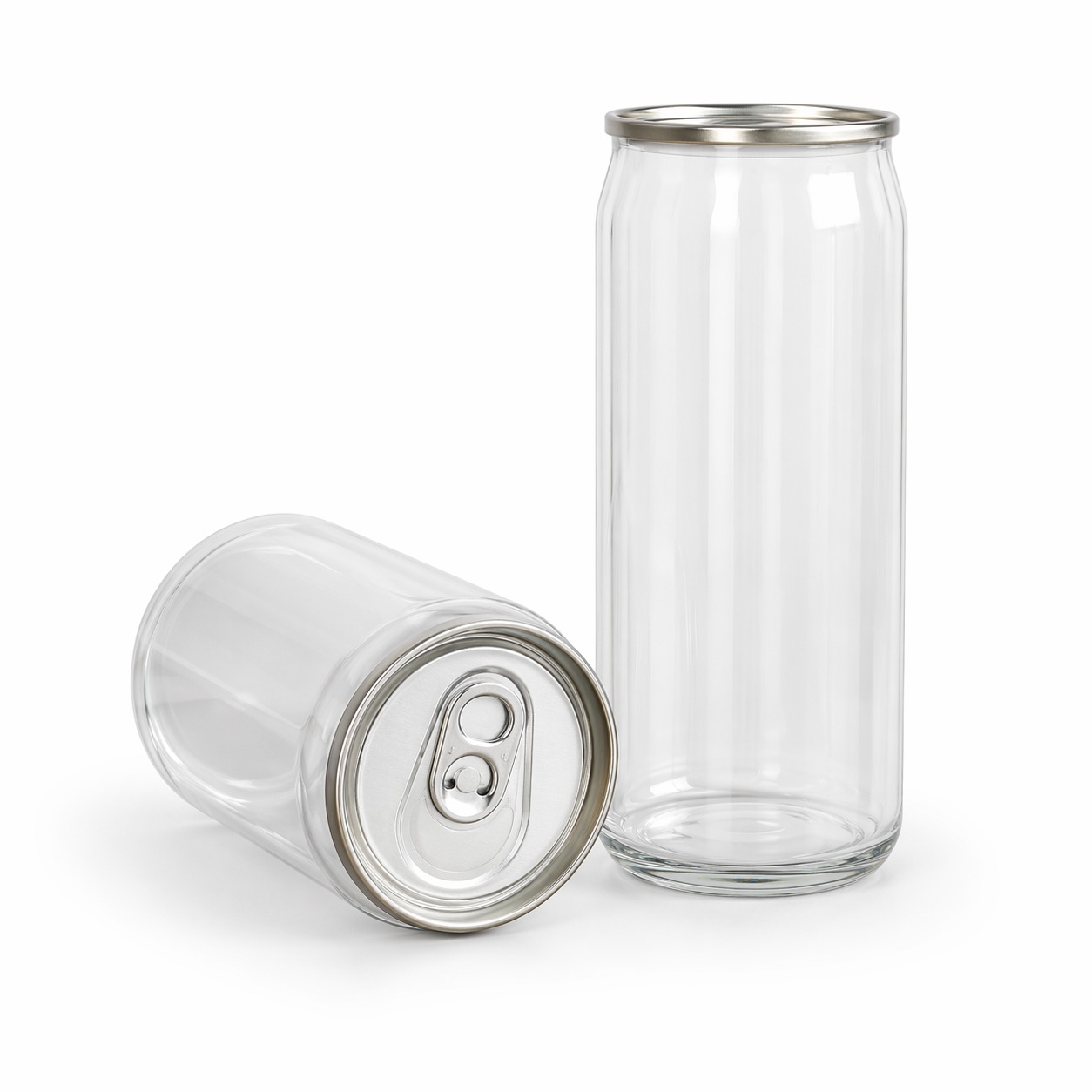 400ML Clear PET Cans with Pull Tab lids (Carton of 200)