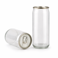 330ML Slim Clear PET Cans with Pull Tab lids (Carton of 200)