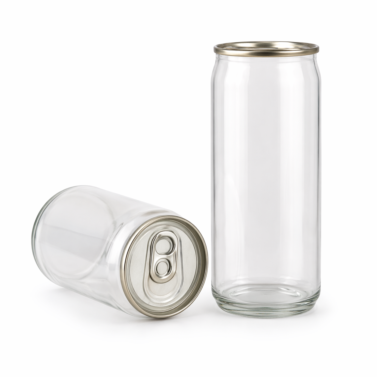 330ML Slim Clear PET Cans with Pull Tab lids (Carton of 200)
