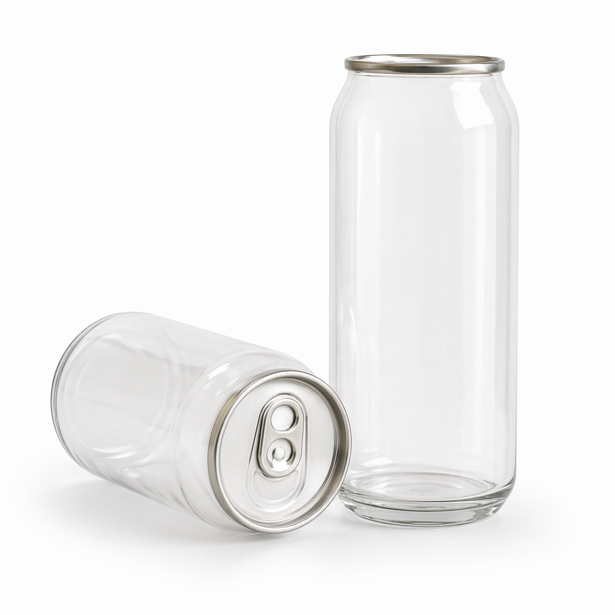 700ML Clear PET Cans with Pull Tab lids (Carton of 100)